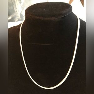 Sterling Silver .925 Diamond Cut Rope Chain “18 made in Italy.
